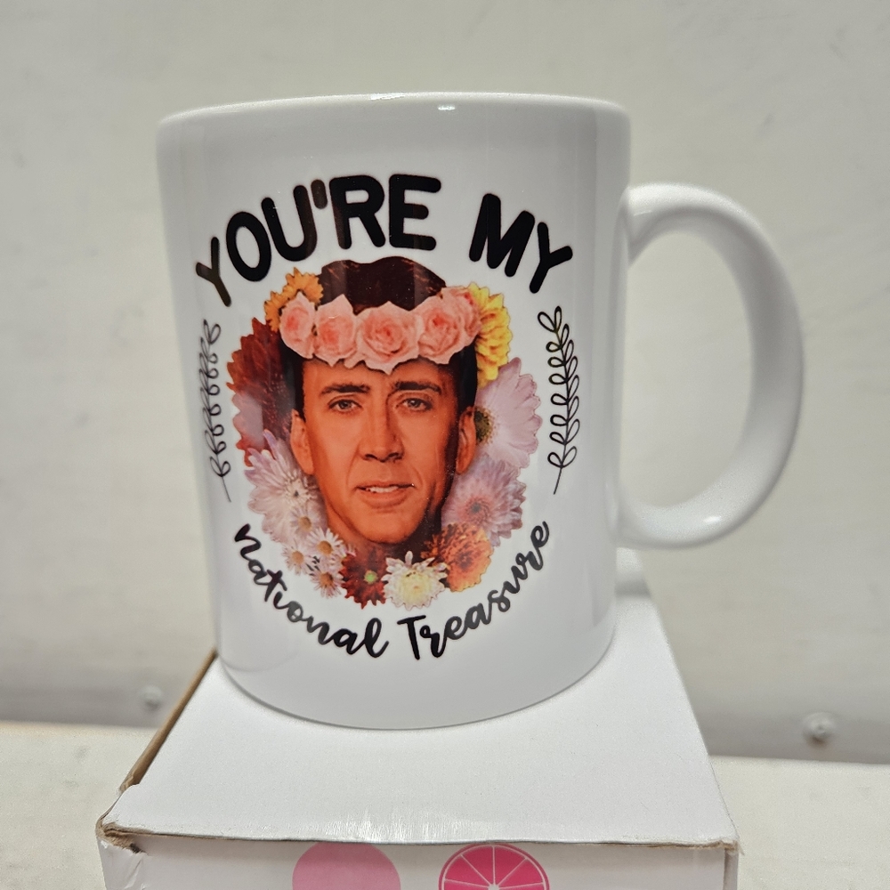 Nicholas Cage YOU'RE MY National Treasure brand new 11oz coffee mug TAMDG GIFET